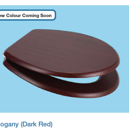 Euroshowers MDF Soft Close Toilet Seat | 4 Finishes | Adjustable | Top & Bottom Fix | 445mm