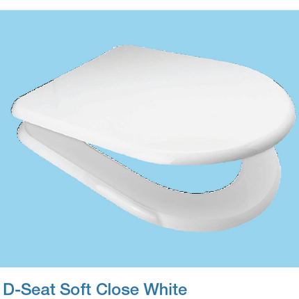 Euroshowers MDF Soft Close Toilet Seat | Quick Release | D-Shape | 4 Finishes | SKU 82793