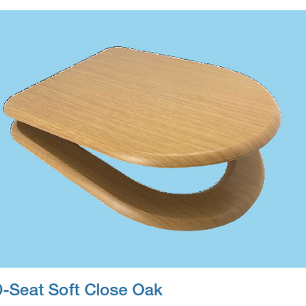 Euroshowers MDF Soft Close Toilet Seat | Quick Release | D-Shape | 4 Finishes | SKU 82793