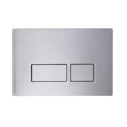 Roper Rhodes Plaza Dual Flush Plate - Chrome | Square Style | Compatible with Wall Hung Frames Stainless Steel
