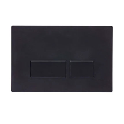 Roper Rhodes Plaza Dual Flush Plate - Chrome | Square Style | Compatible with Wall Hung Frames Black