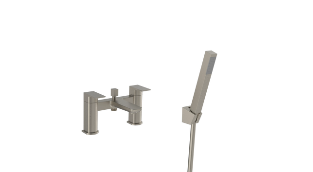 Kartell Kolt Bath Shower Mixer Tap | Brushed Nickel | TAP335KBN