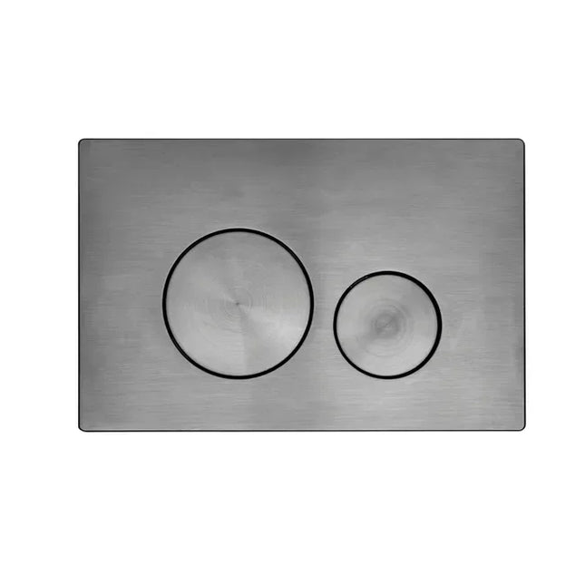 Roper Rhodes Rondo Dual Flush Plate - Round Style | Compatible with All Roper Rhodes WC Frames Gunmetal
