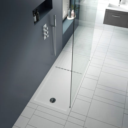 Hydro45 40mm Wetroom Shower Tray with Drying Area | 5 Sizes