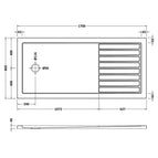 Gloss White / 1700mm x 800mm