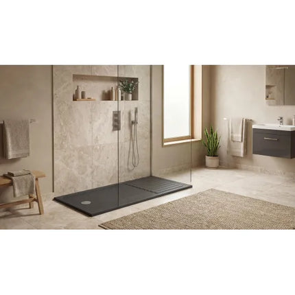 Hydro45 40mm Wetroom Shower Tray with Drying Area | 5 Sizes