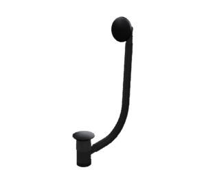 TOP-FIX Bath Waste & Overflow 40mm Pop-Up | Installs from Above | Chrome, Black & Brass Matt Black