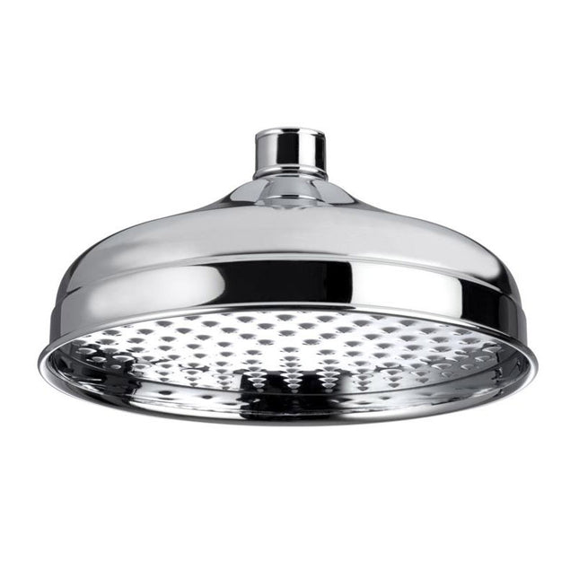 Kartell Round Wall Mounted Arm & Traditional Shower Head – Chrome | Bundle