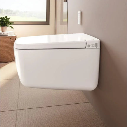 VitrA V-Care Prime Rimless Smart Toilet - White Wall-Hung Bidet WC