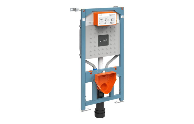 VitrA V-Fix Prime Wall-Hung WC Frame & Concealed Cistern | 3/6L Dual Flush