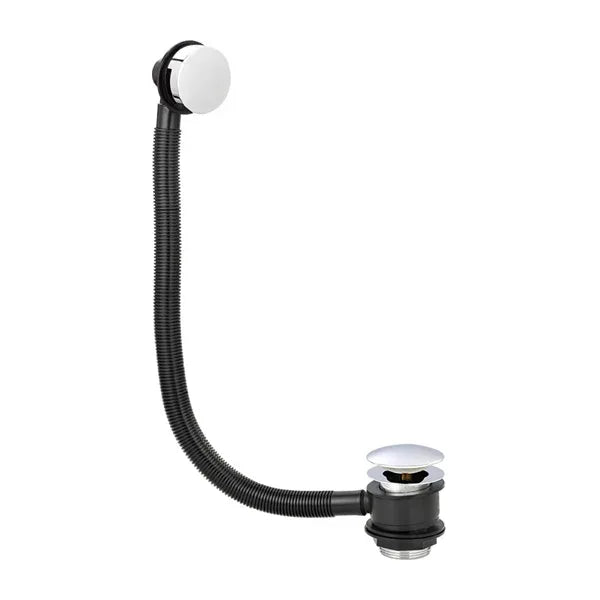 Kartell Easyclean Sprung Plug Bath Waste Chrome - Removable Clicker Plug