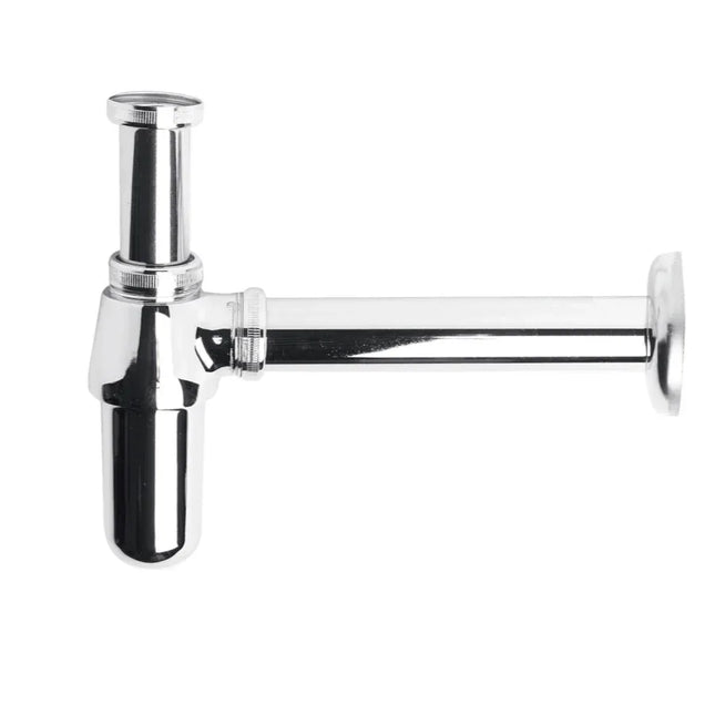 Kartell Adjustable Basin Bottle Trap Chrome Plated Brass Round Bottom
