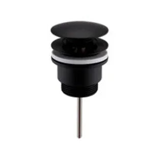 Universal Basin Waste - Chrome, Matt Black & Brushed Brass Matt black