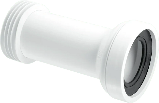 McAlpine WC-CON2 Straight Adjustable WC Pan Connector 97-107mm | 110mm Outlet
