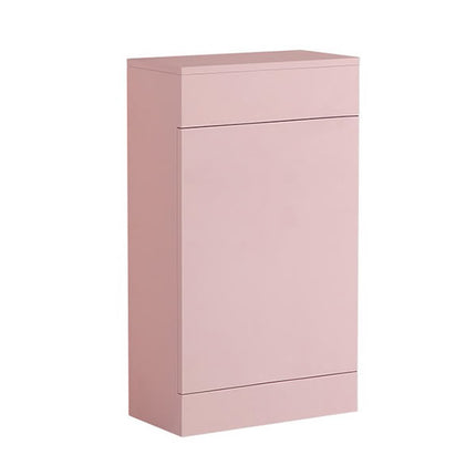 Portland 490mm Waterproof WC Unit with Worktop | Compact Bathroom Furniture Matt Pink