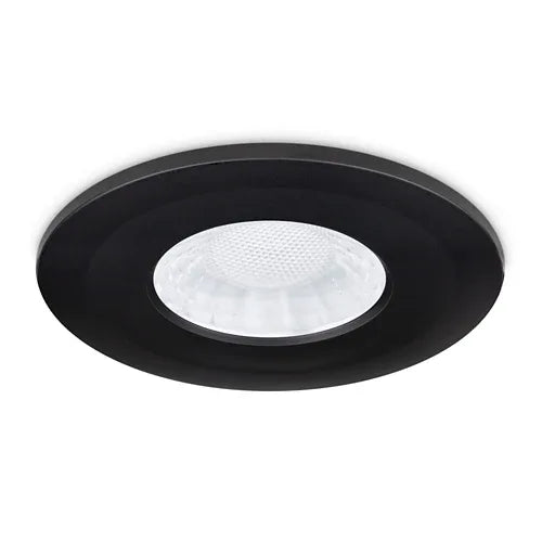 Fire-Rated LED Downlight Switchable 3.5W/5W 3000K/4000K/5700K with Bezel Black
