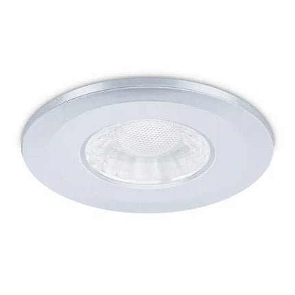 Fire-Rated LED Downlight Switchable 3.5W/5W 3000K/4000K/5700K with Bezel Chrome (Stocked)