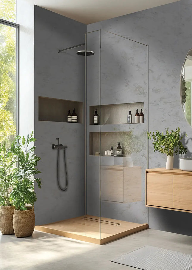 DuraPanel 5000 Series Light Marble Gloss Plywood Shower Wall Panel