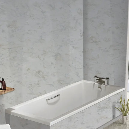 DuraPanel 7000 Series Light Marble Gloss Shower Wall Panel | 2420 × 1185 × 12mm