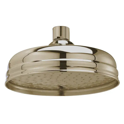 BC Sanitan 8" Traditional Fixed Shower Head | Brushed Brass