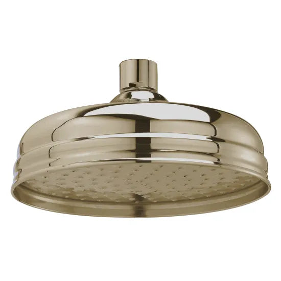 BC Sanitan 8" Traditional Fixed Shower Head | Brushed Brass
