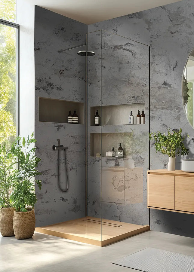 DuraPanel 5000 Series Veneto Concrete Matt Shower Wall Panel | 11mm