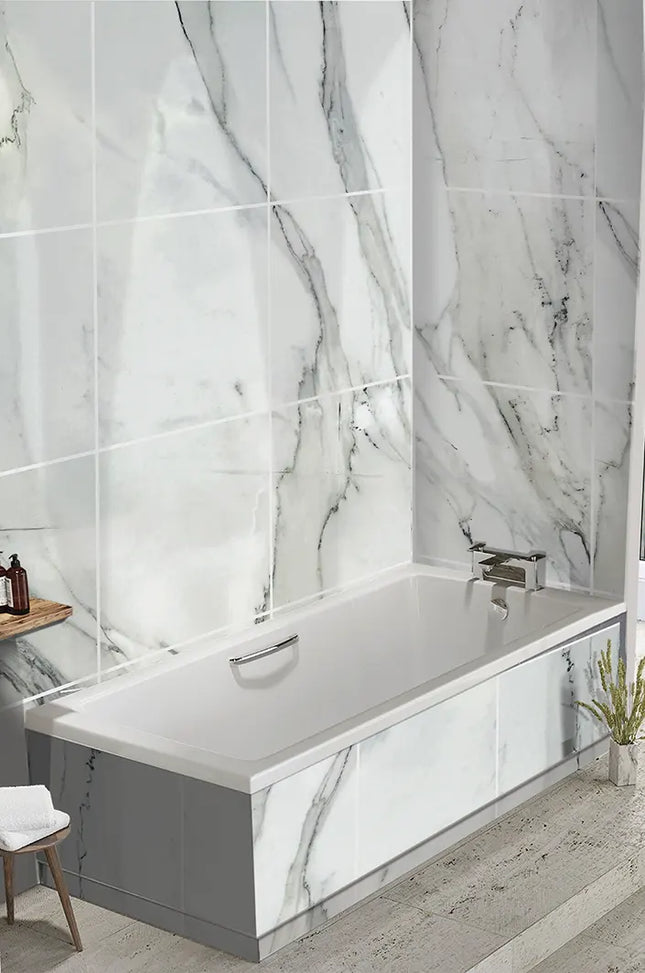 DuraPanel 5000 Series Carrara Marble Gloss Plywood Shower Wall Panel | 11mm