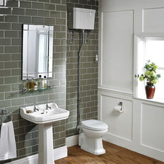 Ideal Standard Waverley High Level Cistern with Chrome Flush Pipe - Complete Pack