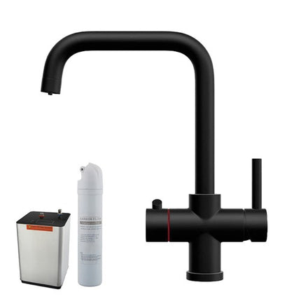 Keyplumb Boiling Water Tap | Instant 98°C | Chrome, Black & Brushed Brass | Boiler & Filter Included