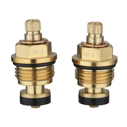 Replacement Tap Cartridges 1/2" Standard Pair - Hot & Cold Valves with Metal Finder Tool UC3