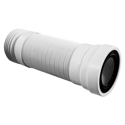 McAlpine F33R Straight Flexible WC Pan Connector 850mm | 97-107mm Inlet x 110mm Outlet