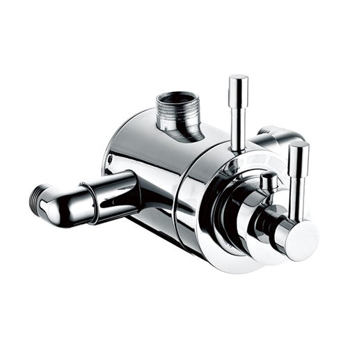 Concentric Exposed Thermostatic Shower Valve | Modern Handle | Chrome