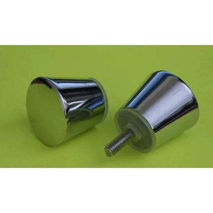 Chrome Shower Door Handle Knob - Premium Zinc Alloy