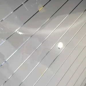 Neptune 250mm x 2600mm PVC Wall / Ceiling Panel - White Chrome (Pack of 4)
