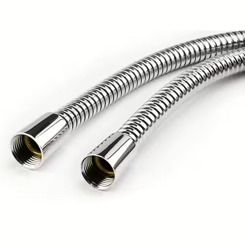 Euroshowers SuperLux® Shower Hose | Hi-Flow 11mm Bore | Chrome | 50–200cm | WRAS Approved | 5-Year Guarantee